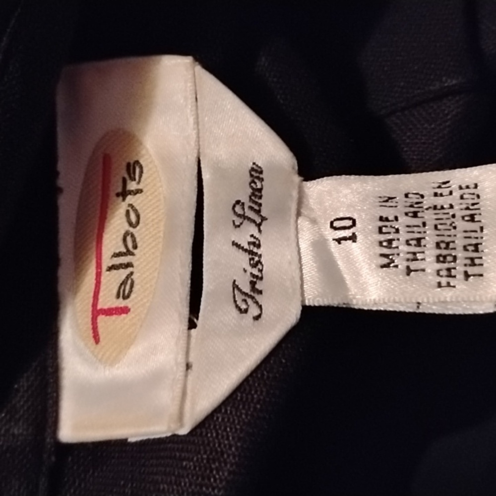 Talbots Black Button Down Shirt - Picture 2 of 4